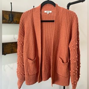 MADEWELL | Women’s Dusty Rose Bauble Cardigan, Size XS